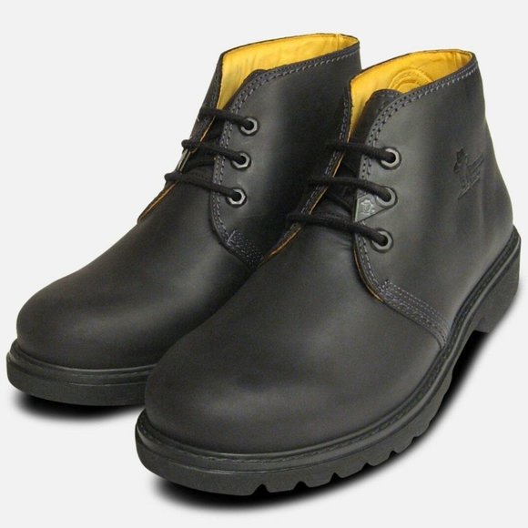 Panama Jack Black Waxy Waterproof Havana Joe Chukka Boots